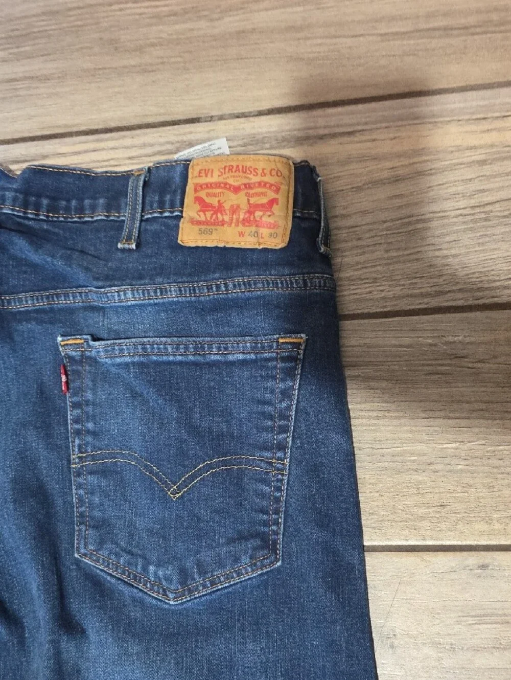 Levi's 569 Men’s Dark Blue Bootcut Jeans-40x30